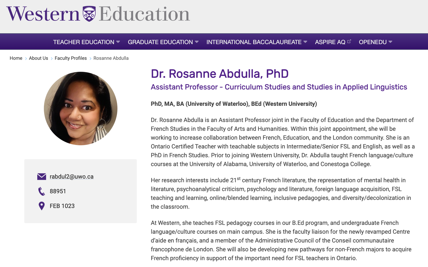 Education Profile Image