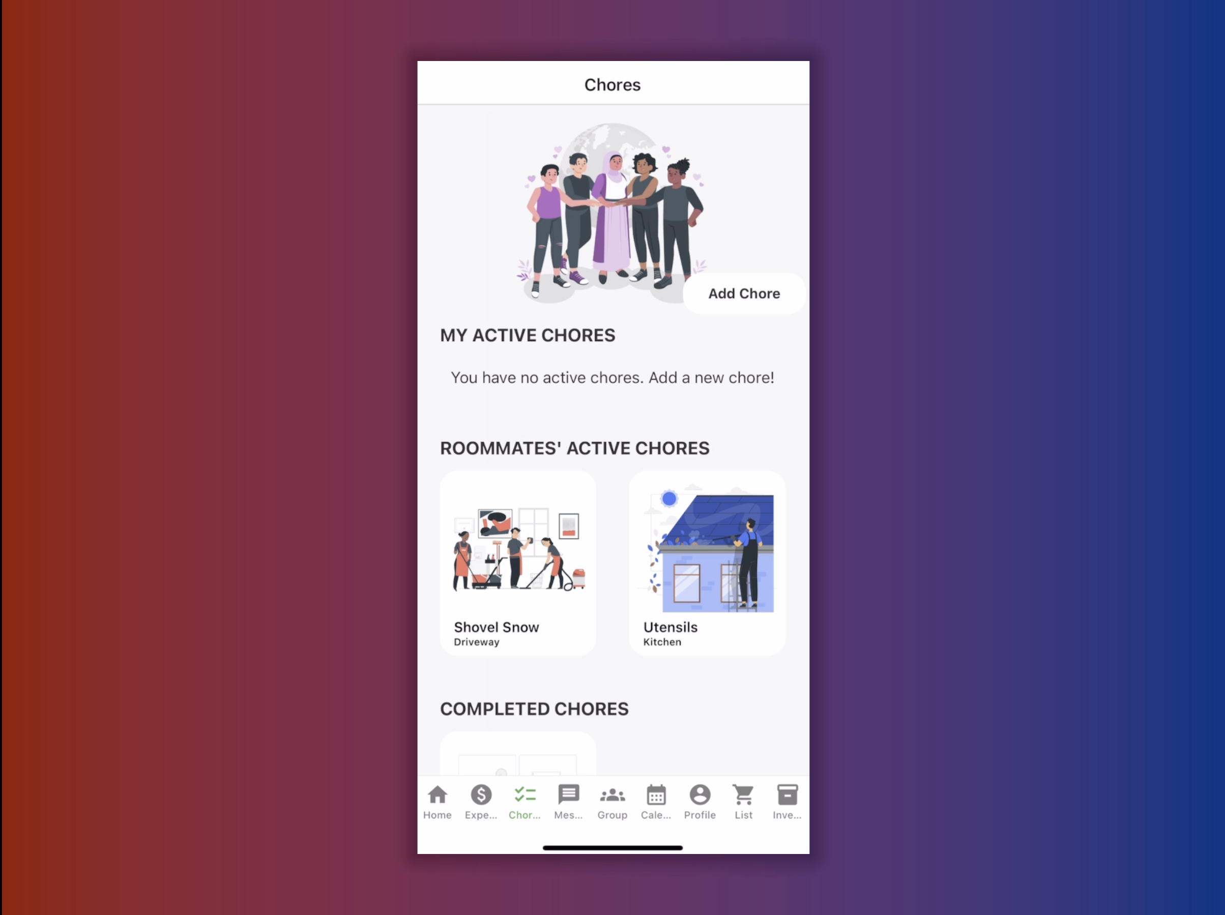 Chore Screen
